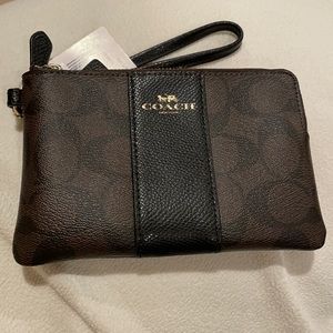 Authentic Coach Leather Wristlet
